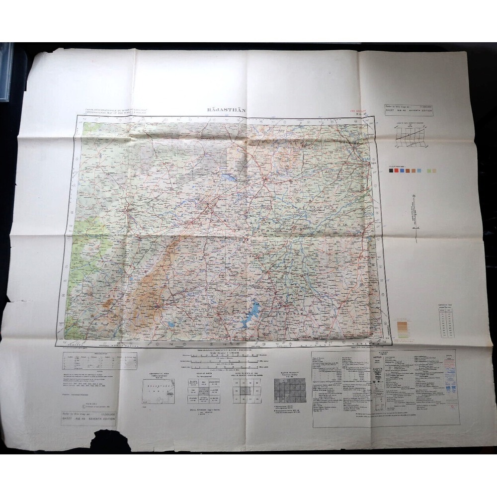 Rajasthan Map 1965 - Seventh Edition